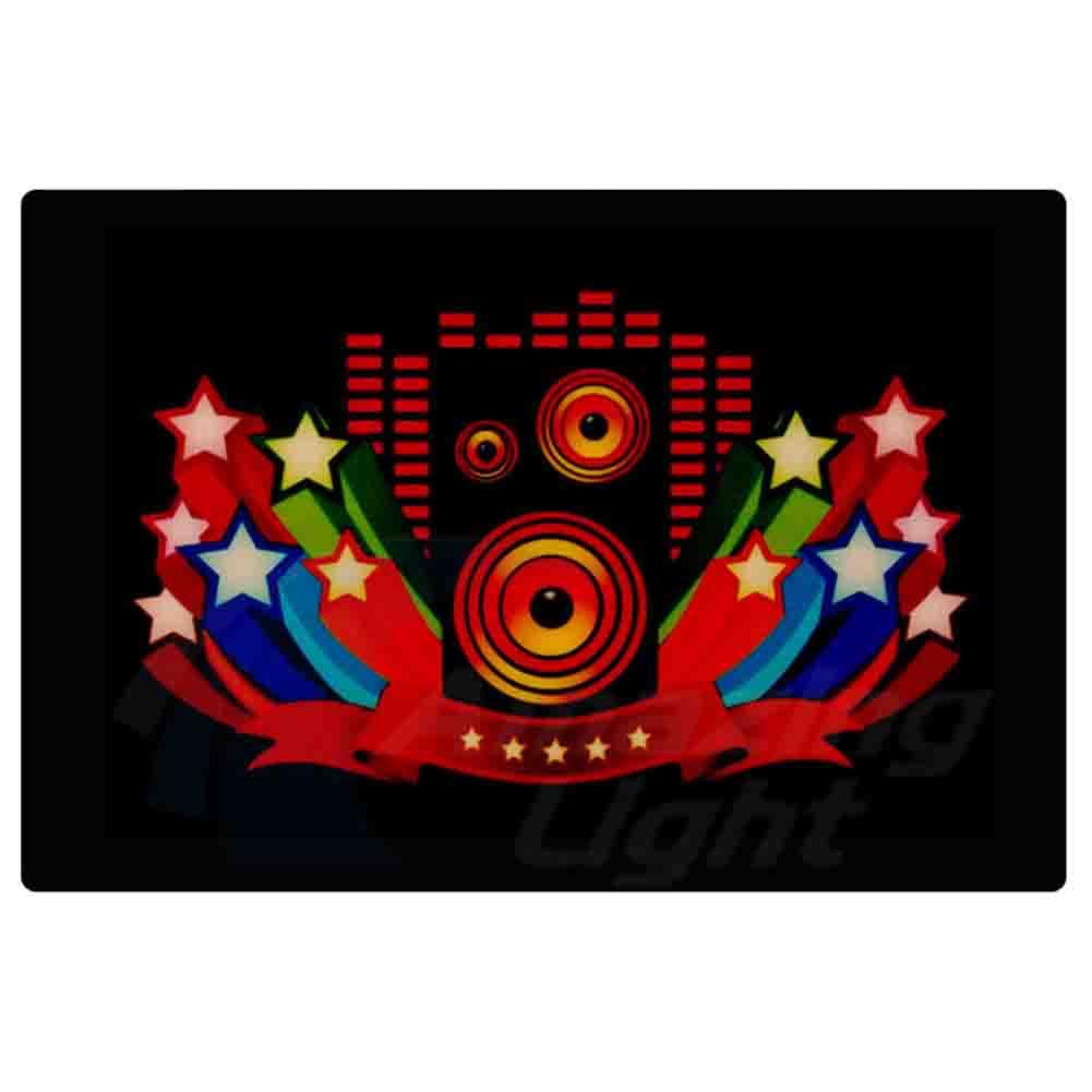 Sound Luminous Activated Equalizer for T-Shirt Hoodie Sweater LED Flashing Men Novelty Clothing Party DJ Music Show Wear for Adults and Kids, L