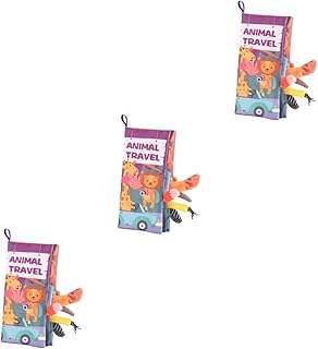 ibasenice 3 Peças Livro De Pano Brinquedos Para Recém-Nascidos Brinquedos De Presente De Aniversário Para Bebês Livro De Pano Mais Macio Livro De Pano Para Recém-Nascidos Livros De Pano
