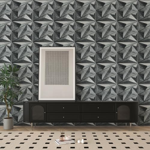 Image of Art3dwallpanels 33 Pack 3D Wall Panel Diamond for Interior Wall Decor, PVC Textured Wall Panels, 12''x12'' Cover 32.Sq.Ft. Patina Bronze