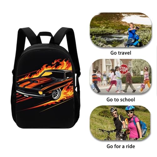 Race Car Teen School Backpacks for Boys Kids Book Bags Large Capacity Elementary Backpack for Boys with Keychain Lunch Box and Pencil Case Lightweight Schoolbags for Teens3