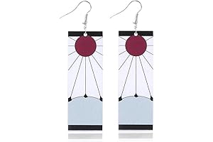 Anime Kamado Tanjiro Hanafuda Demon Slayer Earrings: Immerse Yourself in the Realm...