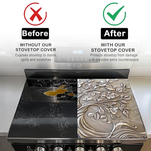 Image of Nuxovilar Silver Tree Stove Cover Diatom Mud 20.47x28.34 In