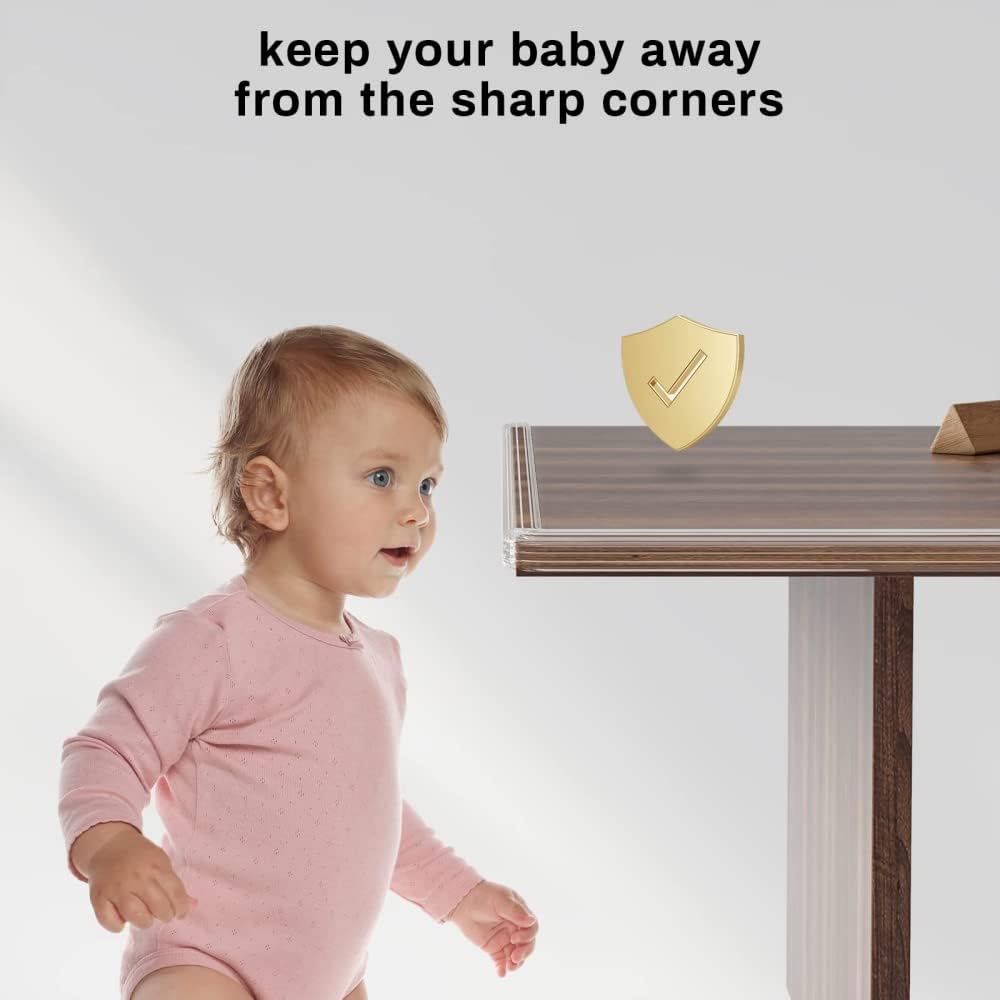 PRECHANA 3-Meter Silicon Edge Protector, Baby Proofing Edge Protector Strip for Kids, Corner Protector for Sharp Edges, Desk, Table, Bed, Safety Cover for Sharp Corners & Edges (3 Meter) 2