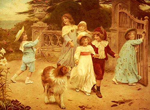 Peintures sur toile de maître : reproduction Arthur John Elsley peinte à la main pour salon