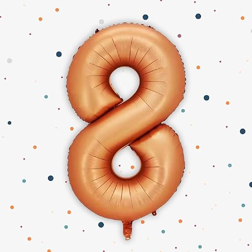 Miniatura 6 de Globos de papel de aluminio para helio, 40 pulgadas, color naranja, número 9, decoración de bodas, aniversarios, fiestas, globos digitales