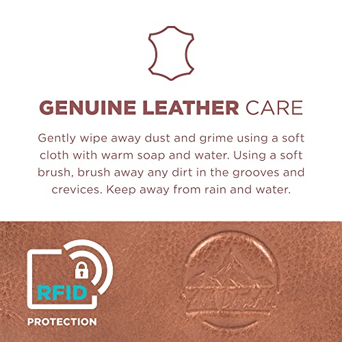 Ama Dablam Genuine Leather Small Crossbody Bag Phone Purse | Handcrafted Premium | RFID Blocking | Durable Zippers2
