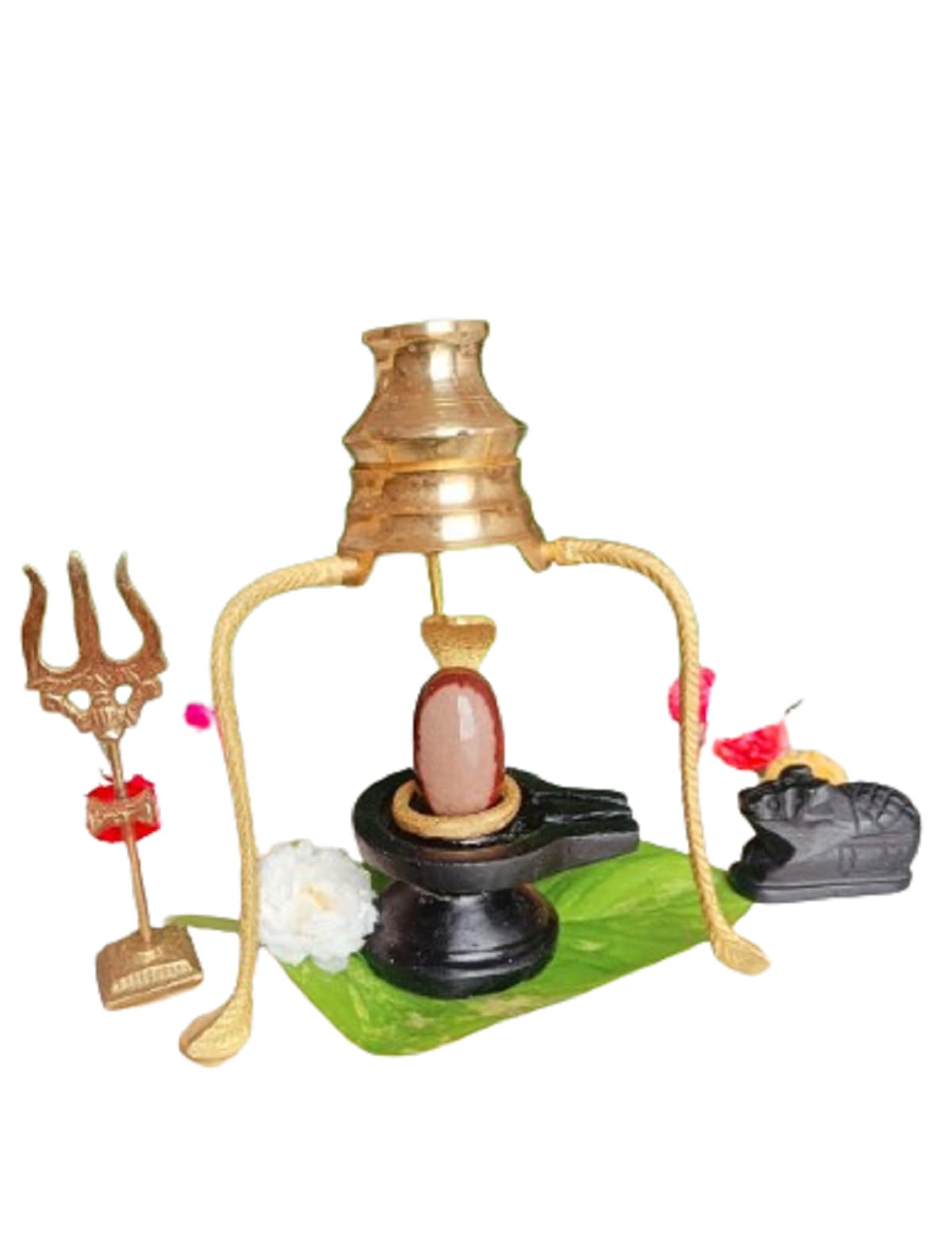 Original Narmadeshwar Shivling Combo Set | Natural Stone Shivling for Pooja | Multicolor Shivling Showpiece | 7 cm | Home Temple, Abhishek & Spiritual Décor-image-46