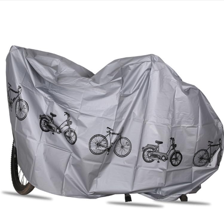 1 Set Bicycle Cover Outdoor Electric Bicycle Cover Mountain Bike Storage Cov-er Travel Rainproof Bicy-cle Tent Sun Protection Motorcycle Cov-er Rain Sun UV Wind Snow Proof Resistant 200100cm