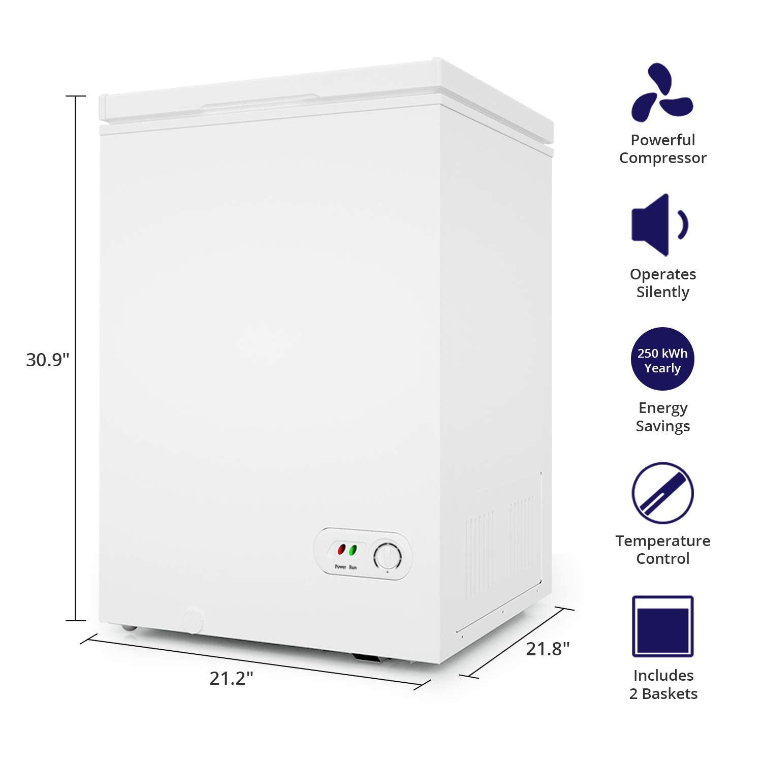 Magic Chef Chest Freezer In White HMCF7W3 The Home Depot, 46 OFF