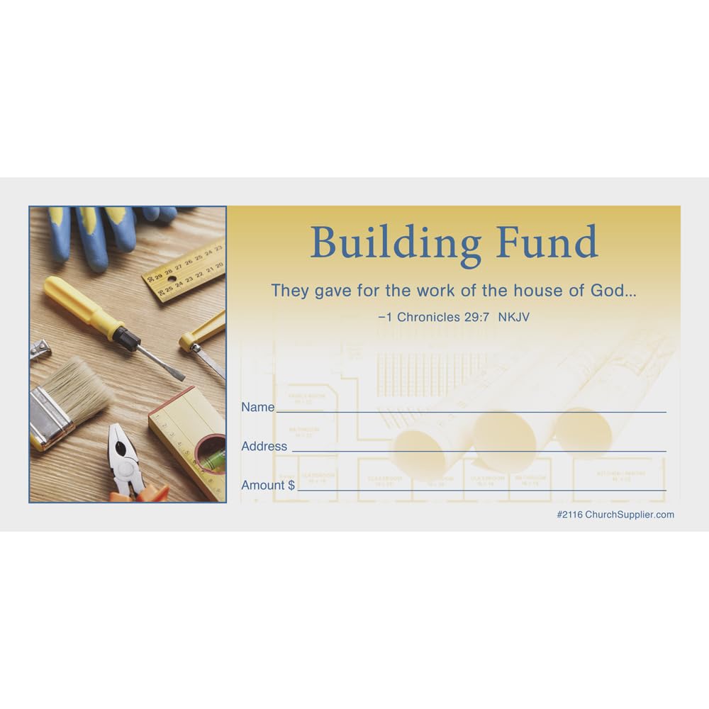 Building Fund Church Offering Envelopes - (Package of 100)