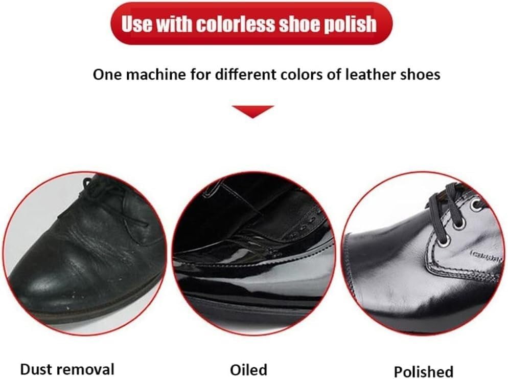 Shoe Polisher Fully Automatic, Stainless Steel Automatic Induction Shoe Polisher Machine,Electric Shoe Cleaner with Double Combination Brush for Hotel Lobby Commercial Bank of