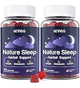 Melatonin Gummies 3mg | Sugar Free - Natural Zzz Aid with Magnesium Glycinate, Valerian Root, 5-H...