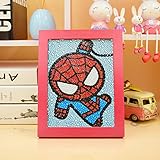 MYSNKU DIY Diamond Painting for Kids Full Drill Painting by Number Kits Arts Crafts Shimmer and Shine Sparkle Mosaics Sticker for Home Wall Decor Gifts for Christmas Birthday (Spiderman)