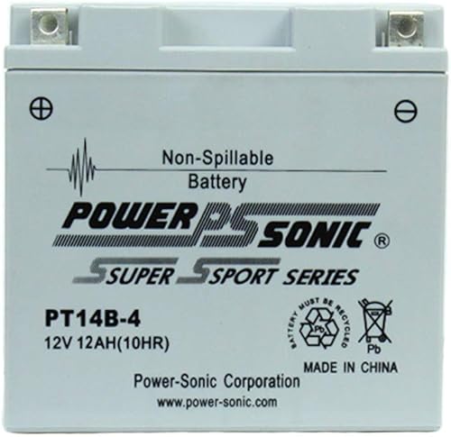Miniatura 1 de Power-Sonic (PT14B-4 Batería Powsersport sellada sin mantenimiento)