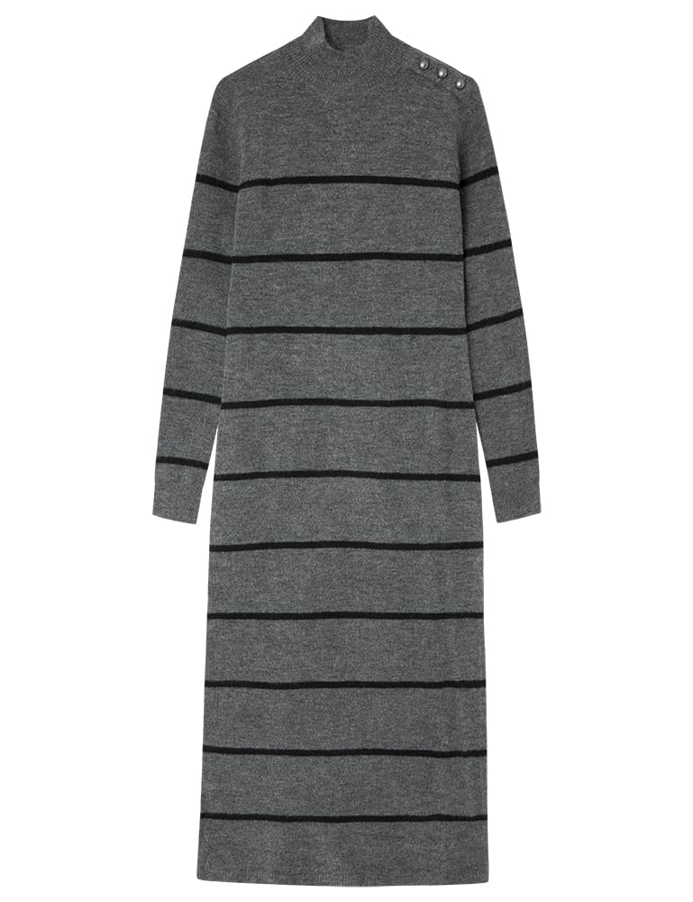 SPRINGFIELD Women's Dress, Dark Grey, S