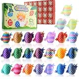 EIMONEY Advent Calendar 2026,24PCS 3D Printed Dragon Eggs with Dragon Inside,Movable Dragon Realistic Slithering Design,3D Printed Dragon Toy, for Adults and Kids(24PCS-Multicolor)