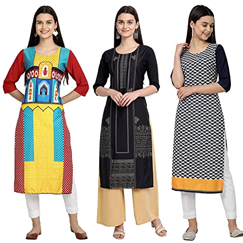 Image of Women's Crepe Straight Kurta
