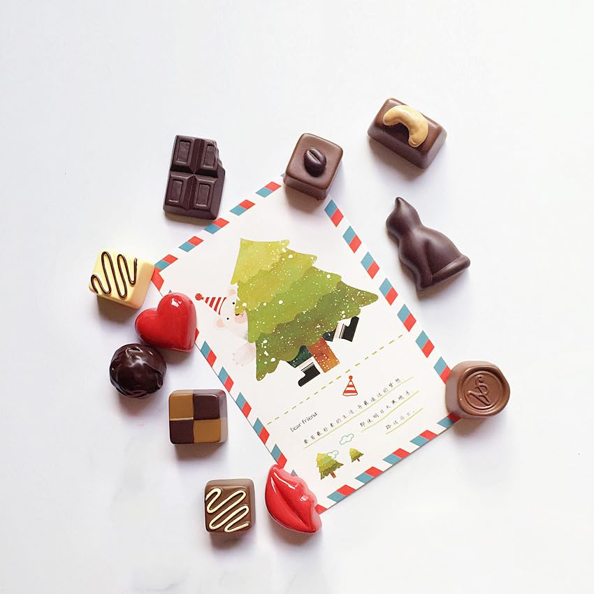 Set de 11 imanes decorativos de resina en forma de chocolate miniatura 4
