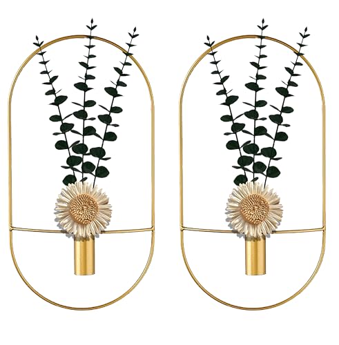 M-dazzling Decoración de plantas negras, decoración de pared de plantas montadas en la pared, arte de pared para sala de estar, dormitorio, baño, comedor, decoración de pared de plantas (decoración