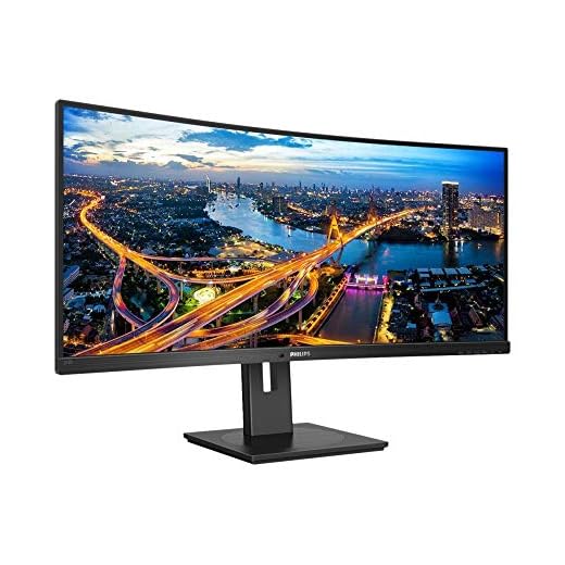 Philips 342B1C 86 cm (34 Zoll) Curved Monitor (HDMI, Displayport, USB Hub, 2560 x 1080, 75 Hz, FreeSync, 5 ms Reaktionszeit) schwarz