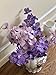 MOBENOOK Purple Faux Vanda Orchid, Real Touch Artificial Flowers, 23.6