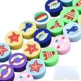 ❤[Material]: las cuentas temáticas del océano de verano están hechas de arcilla polimérica, peso ligero, no se decolora fácilmente, resistente al agua. Puedes llevar el producto terminado para ir a nadar, surfear, tomar una ducha, etc.