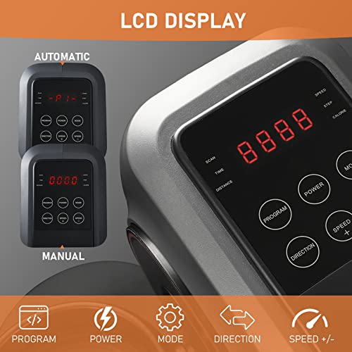 Under Desk Elliptical Machine, Electric Seated Bike Exerciser with Non-Slip Pedal for Home Workout, Mini Remote Control Portable Cycle Trainer with Display Monitor for Elders Adults, Black