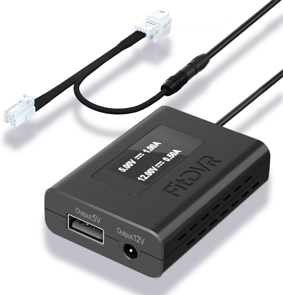Fitdvr Power Adapter Caméras Embarquées Mangoal Dashcam Power Adapter 3 Pin (Model A) Custom For