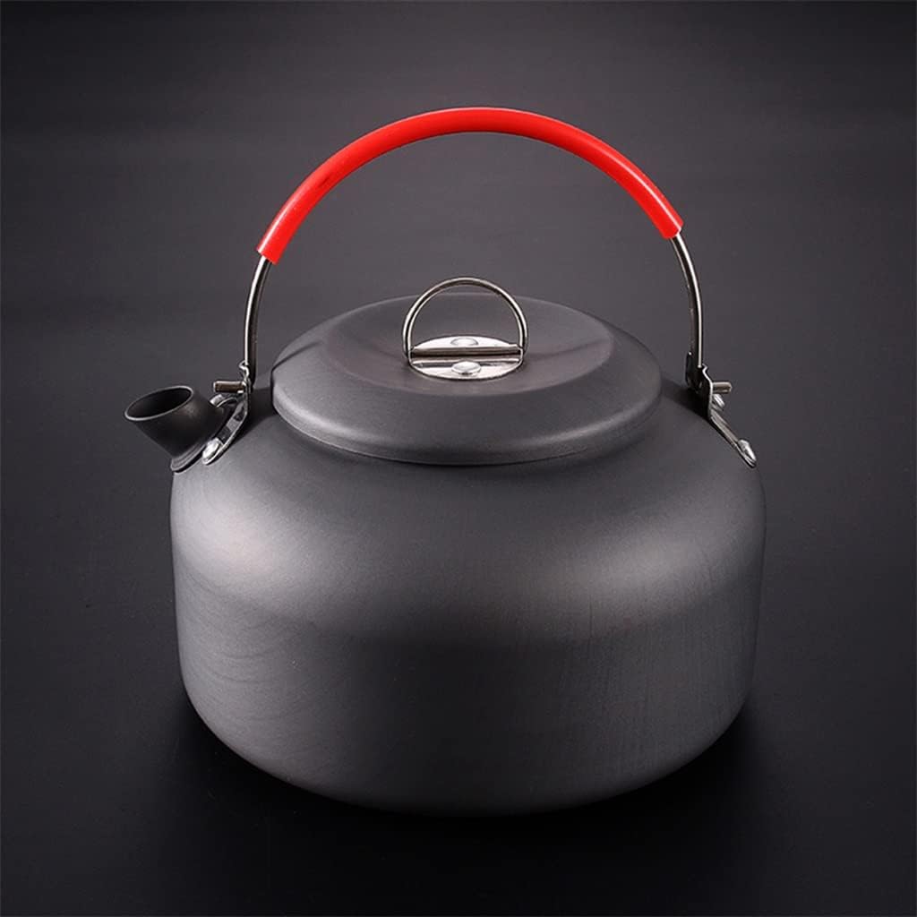 Outdoor Lightweight Aluminum Teapot Kettle Coffee Pot for Camping Hiking Backpacking (Color : C, Size : 0.8L) (A 1.4L)