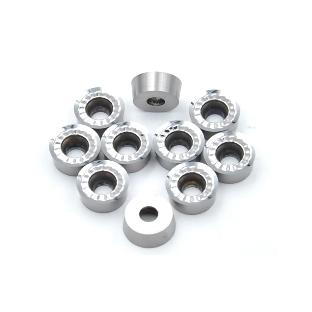 RCGT1204MO-ALU - Plaquitas indexables HM para mecanizado de aluminio o metales no ferrosos (10 unidades)