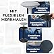 Backerz Ergonomischer Hocker - Bürohocker mit 40-60 cm Höhenverstellung - Sitz- und Stehhocker - wackelhocker - Arbeitshocker für Zuhause und im Büro - Bezogen mit wasserabweisendem Stoff, Weiß