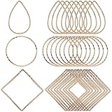 Zerodeko 30 Aros para Pendientes Diy, Kit 30 Accesorios para Hacer Joyas, Componentes para Fabricación de Pendientes Colgantes, Suministros para Manualidades y Hallazgos de Joyería
