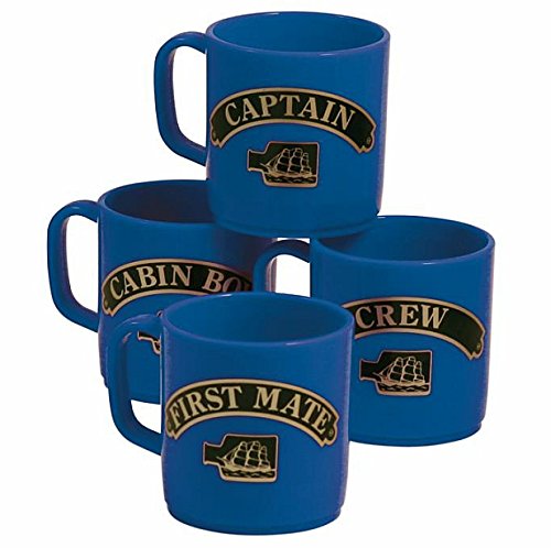 Tasses incassables et empilables bleues lot de 4 Affirmer Rank