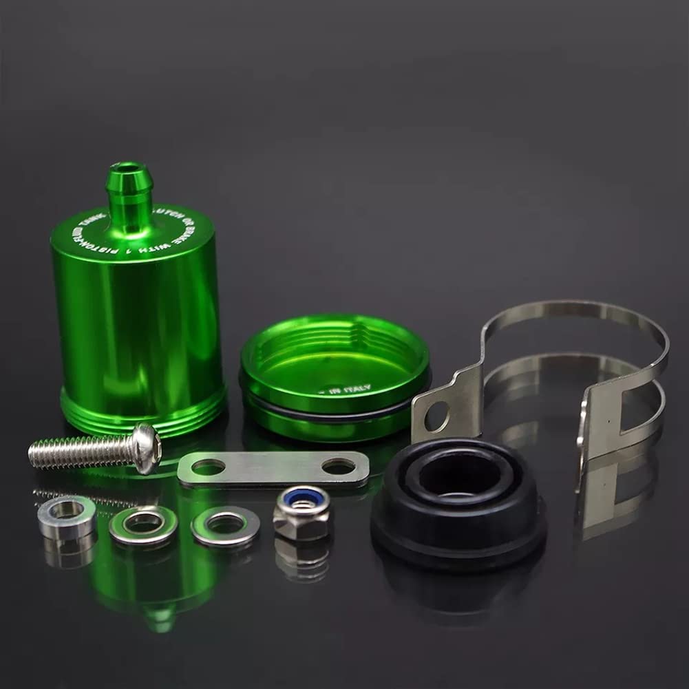Réservoir Liquide De Frein Moto Universel - Alliage Aluminium, Avant/Arrière, Couleur Rouge