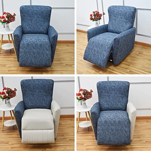 Eco-Ancheng Recliner Slipcovers 4-Pieces Recliner Chair Covers Lazy Boy Chair Covers Stretch Recliner Couch Covers Fitted Non Slip Reclining Slipcovers Furniture Protector For Recliner With Pocket #TOP3