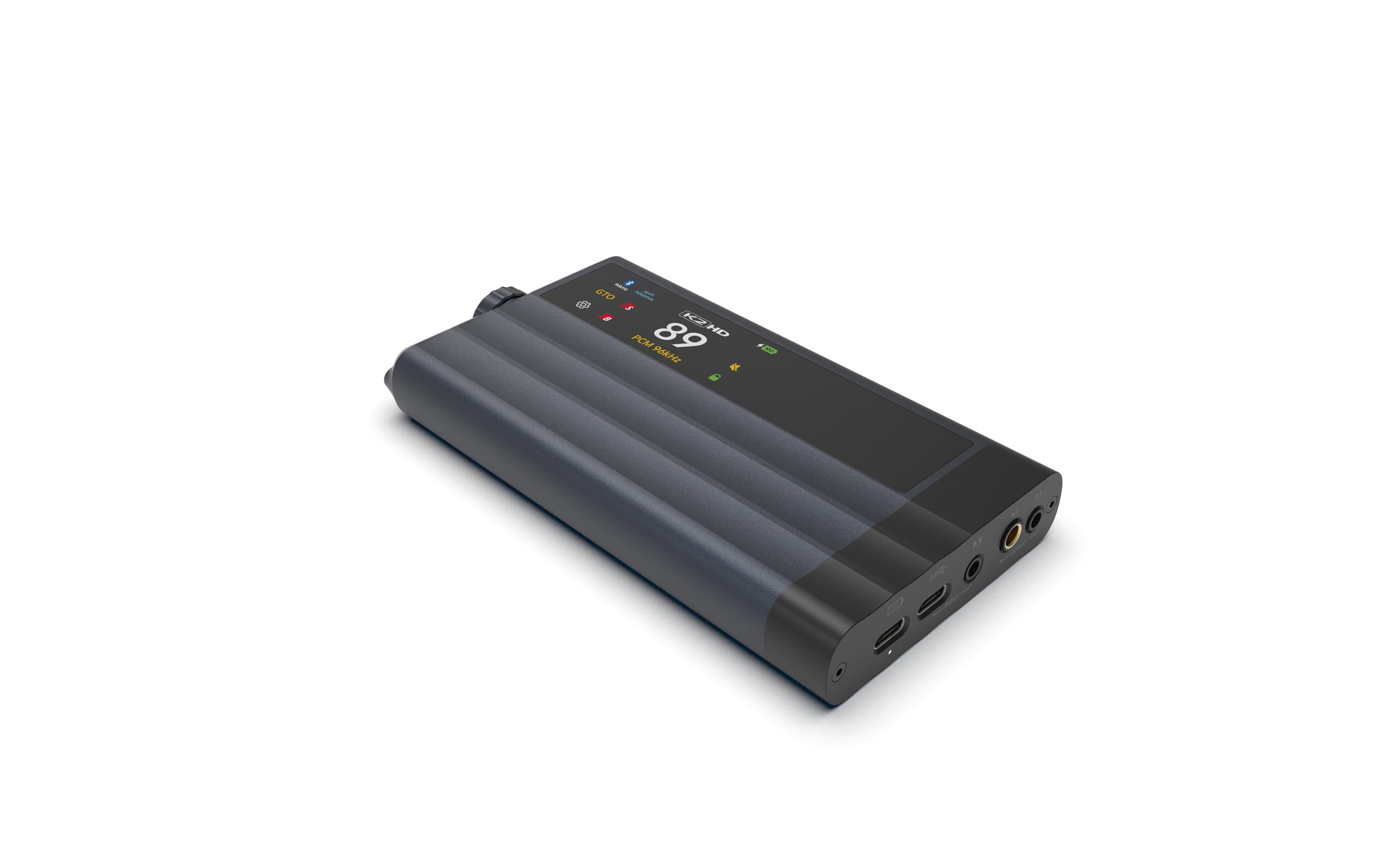 iFi iDSD GR 2 Tragbarer DAC & Kopfhörerverstärker | Burr Brown PCM1795 DAC, aptX Lossless Bluetooth, 2173mW hohe Ausgangsleistung, K2/K2HD OLED-Touchdisplay, SPDIF, 4900mAh Akku