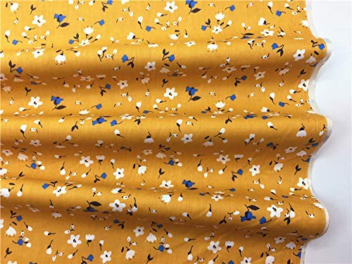 Gyulin 100% Cotton 300 Thread Count Envelope Style V Shaped/Tri/Boomerang Standard Pillow Case Cushion Cover Only Cover No Insert (White Floral & Dark Apricot Yellow) - Image 2