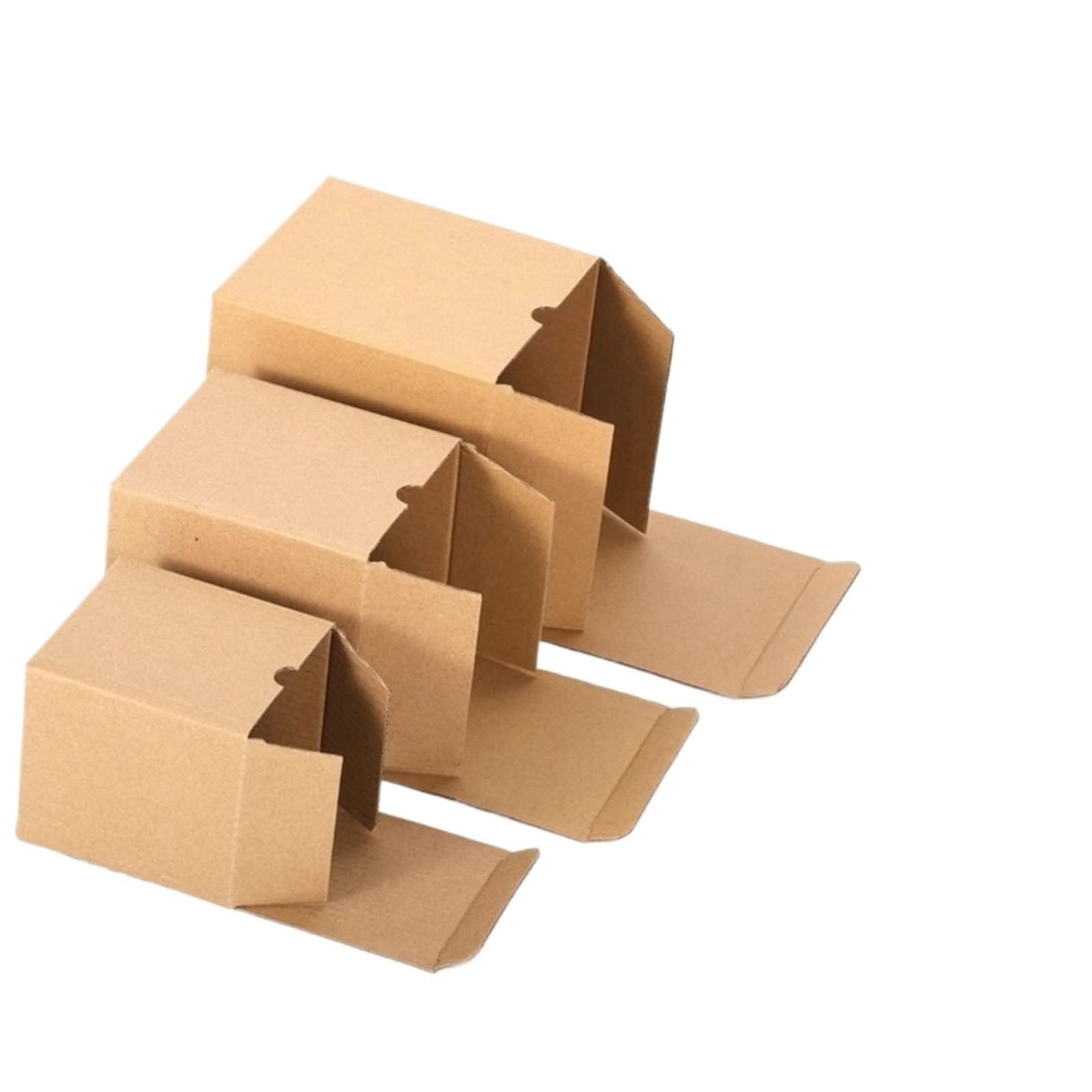 Packung Kraftpapier-Lippenstiftetuis 20 Stück quadratische, dreilagige, faltbare Geschenkbox | For Make-up-Zubehör, Spielzeug, Geschenk(10x10x10cm)