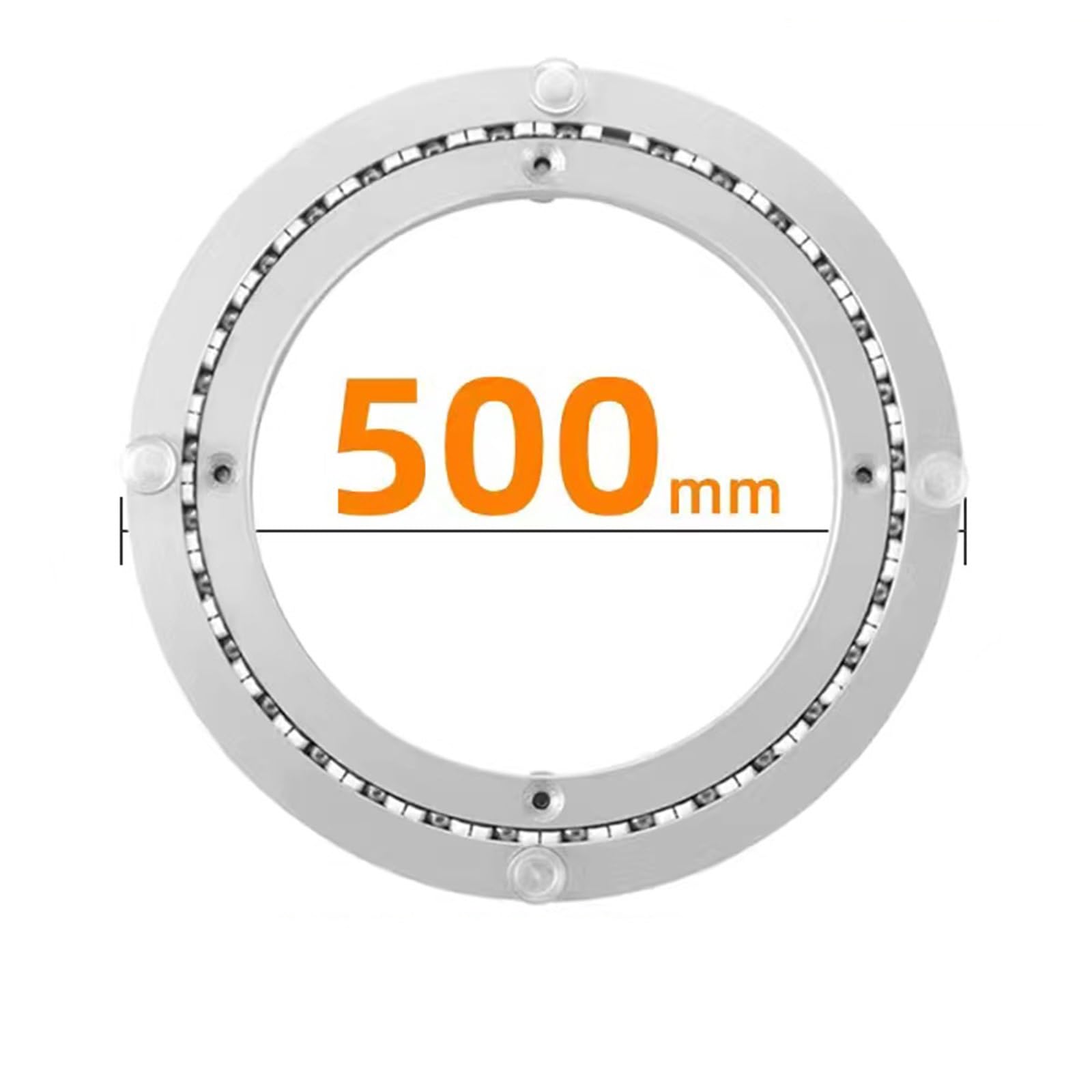 Dining Table Turntable Lazy Susan Base Round Table Aluminum Alloy Silent Bearing Turntable Base Home Suitable for Kitchen Dining Table(50cm(19.6inch))