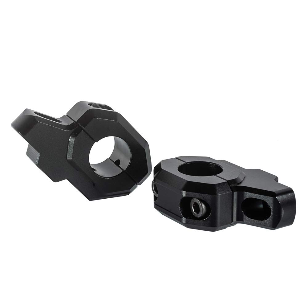 Alza Elevador de Manillar de Motocicleta Adaptador de Manillar Soportes de Reubicación 1 par Accesorios para Z900RS/Z900C 2017-2020 (Negro)