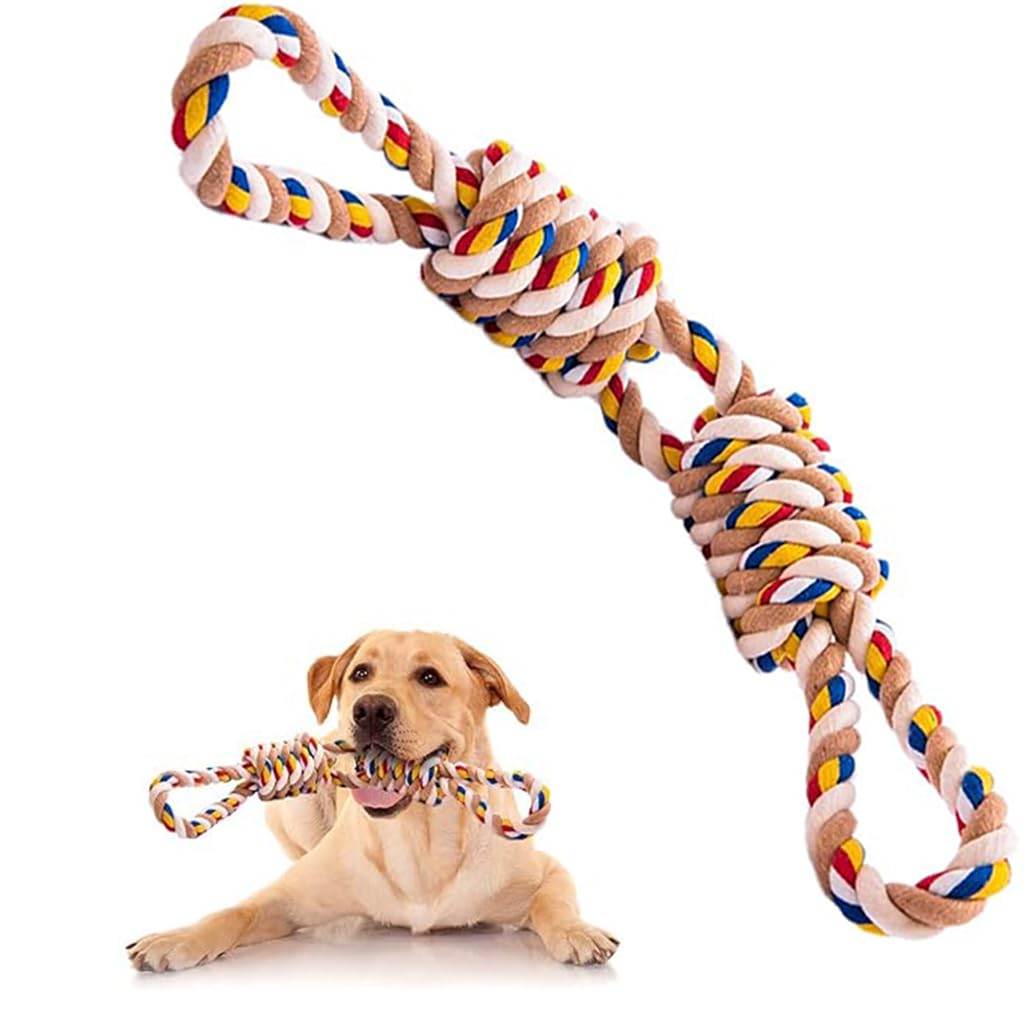 YdingYshengL Dog Rope Toys,Aggressive Chew Rope Toys for Medium Large Dogs, Tooth Cleaning Chew Toys, Tug of War Dog Toys