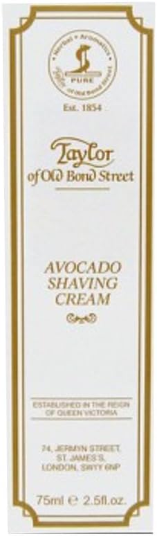 Taylor of Old Bond Street Avocado Shaving Cream Tube 75ml(2.5 fl oz)