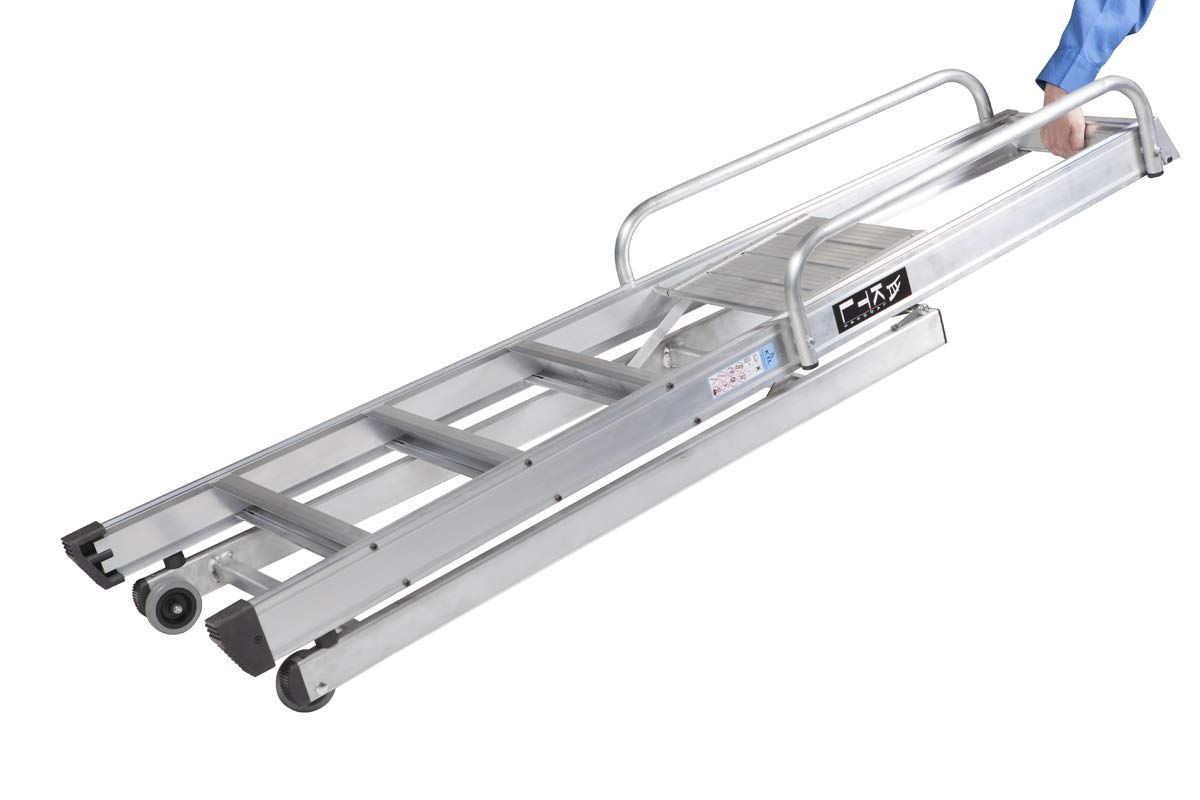 KTL Escalera Industrial de Aluminio Tijera un Acceso 8 peldaños Serie XL-s