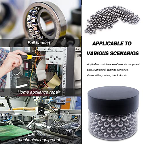 Image of 1 /4 inch (6.35mm) Ball Bearing Solid Steel Bearing Balls Precision Balls - 2000 Pieces