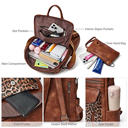 Image of Shrrie Backpack Purse for Women Fashion Leather Backpack Purse Designer Travel Backpack Shoulder Bag
