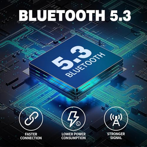 Image of EDYELL Wireless Open Ear Buds, 72 H Playtime Waterproof Earphones Wireless, Hi-Fi Sound Bluetooth Earbuds, Touch Control Sport Headphones with Type-C Fast Charging (FM-OWS-C5-002)