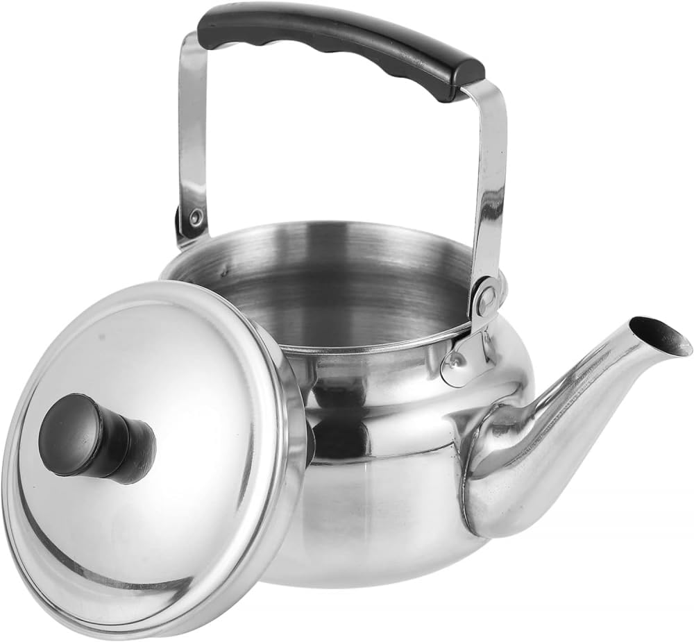 Water kettle,Tea kettle, Camping Water Kettle with Cool Handle Kitchen Coffee Metal Pot for Office Home -18X12X11CM/180(17X11X10.5CM)