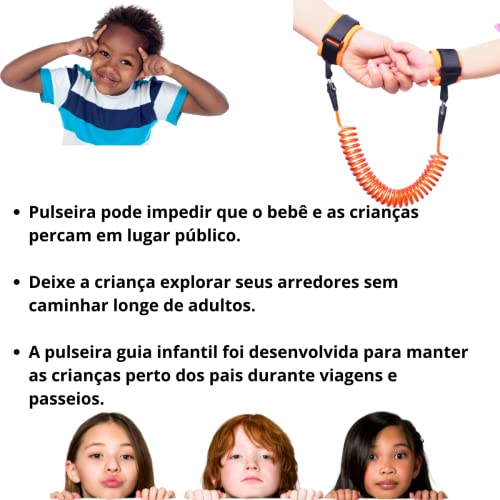 Pulseira Guia de Segurança Infantil Anti Perda Pulso