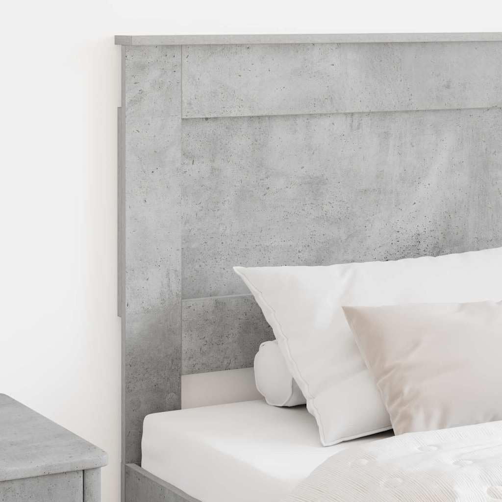 Nowoczesny zagłówek betonowy, szary, 90 cm, do łóżka pojedynczego, wytrzymały materiał drewnopochodny, stylowe wzornictwo, trwały, łatwy montaż