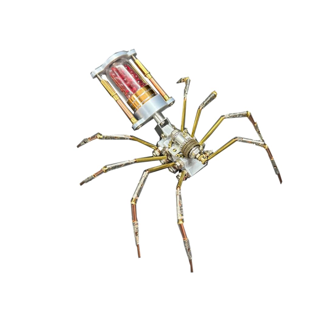 117PCS Zero-Day Venom Spider A, 3D Metal Steampunk Insect Assembly Model, Mechanical DIY Desk Display Collectible Gift for Adults — image 1